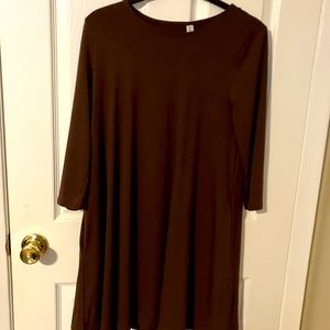Brown cotton dress very comfortable